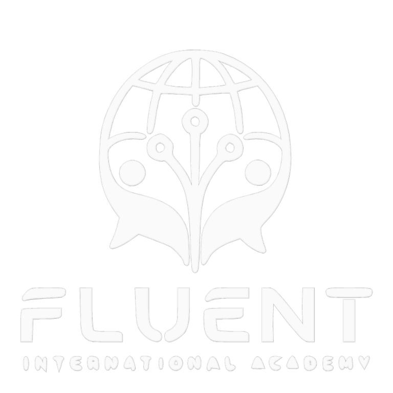 White 3D F L U E N T logo